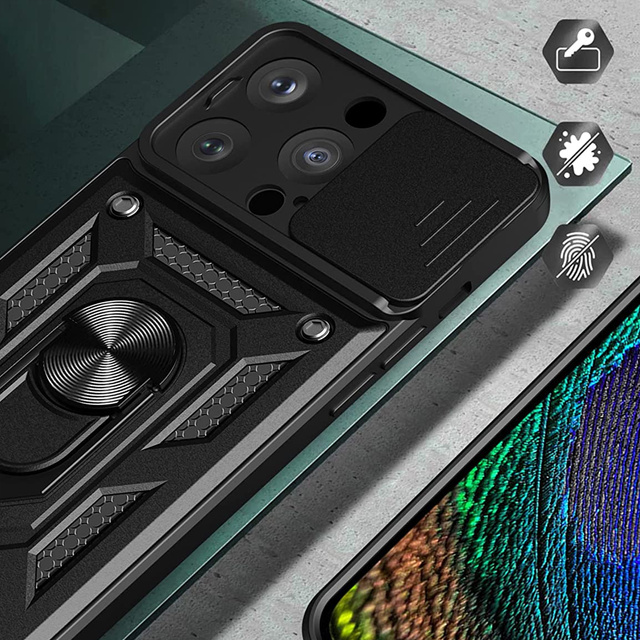 Alogy Camshield Stand Ring Etui na telefon z osłonką na aparat do Apple iPhone 14 Pro