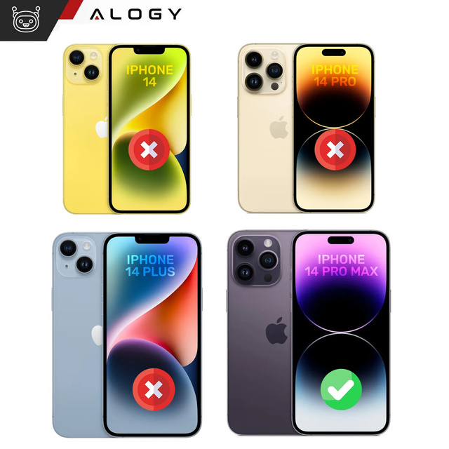 Alogy Szkło prywatyzujące do iPhone 14 Plus / 14 Pro Max Anti-Spy Private Antyszpiegowskie hartowane na ekran matowe