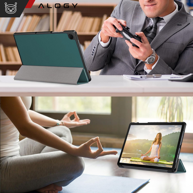 Etui do Samsung Galaxy Tab A11+ / A9+ Plus 2023 11" X210/X215/X216 obudowa na tablet Case Alogy Book Cover Zielone