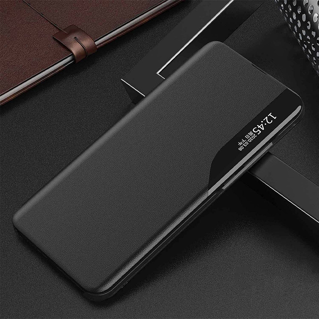 Alogy Etui na telefon z klapką portfel skórzany Smart View Cover do Xiaomi Redmi Note 10 Pro