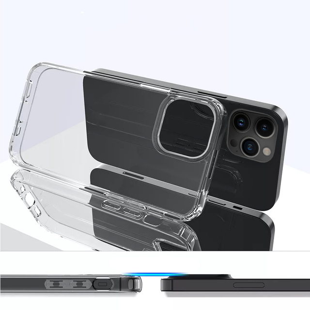 Alogy Etui na telefon ochronne obudowa Hybrid Case do Apple iPhone 13 Pro Max Przezroczyste