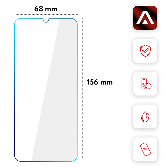 Alogy Szkło hartowane 9H ochrona na ekran szybka do Oppo A57 5G
