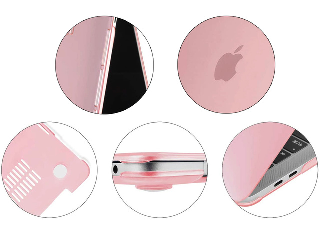 Etui na laptopa Alogy Hard Case mat do Apple MacBook Pro 13 M1 2021 Różowy