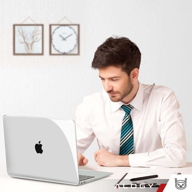 Alogy Hard Case Etui do Apple MacBook Air 13 2021 2020 M1 2019 2018 A2337 A2179 A1932 Przezroczyste