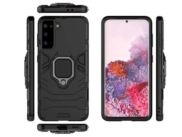 Alogy Etui na telefon Stand Ring Armor do Samsung Galaxy S21 Plus czarne