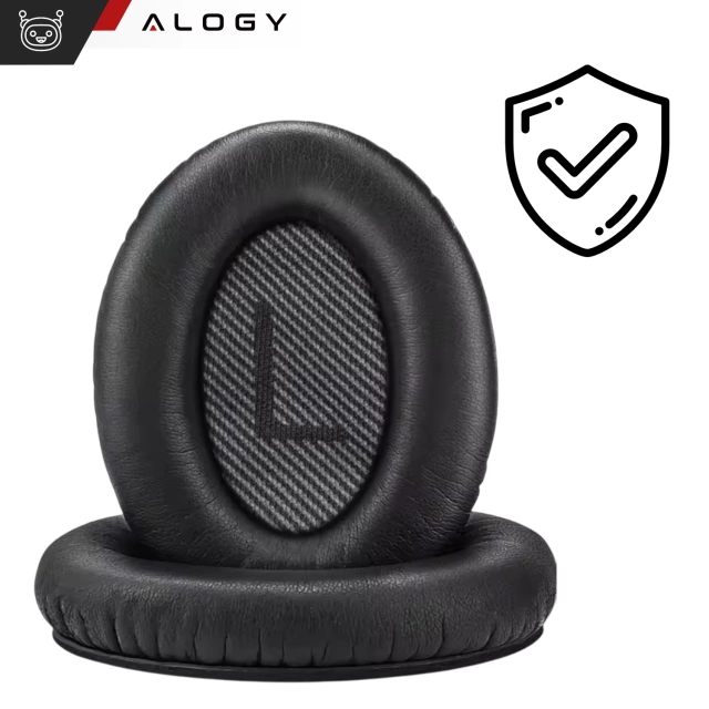 Nauszniki 2x wymienne pady gąbki do słuchawek do Bose QC35 QC25 QC15 2 AE2 QC2 Alogy Earpads Czarne