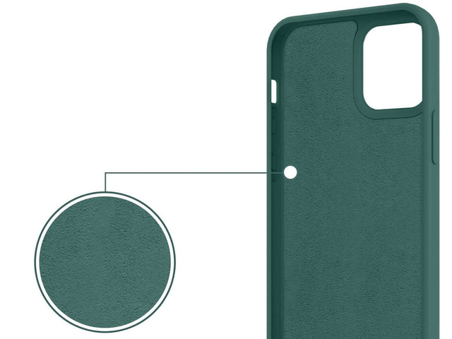 Alogy Etui silikonowe na telefon Ring Ultra Slim do iPhone 12 Pro Max 6.7 Zielone