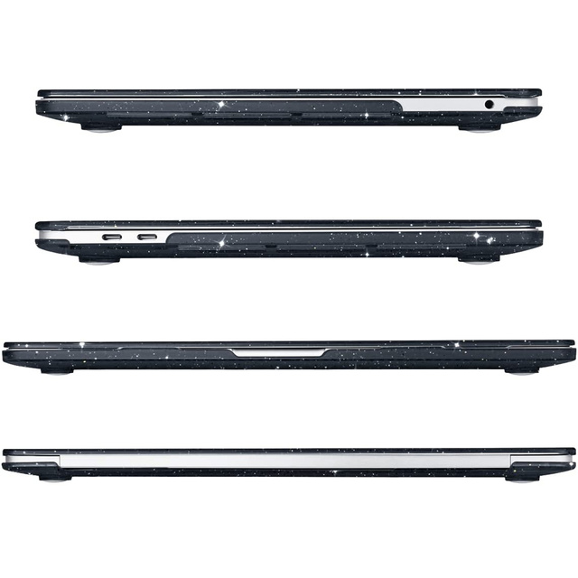 Alogy Etui Hard Case do Apple MacBook Pro 13 2016-2020 Glitter Black