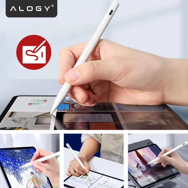 Rysik Alogy Stylus Pen Pencil dotykowy do ekranów telefonu tabletu do Apple iPad / iPhone Biały