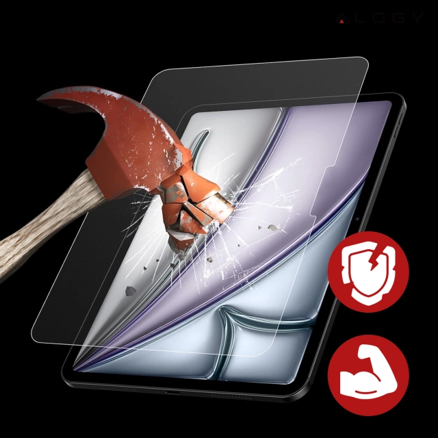 Matowe Szkło hartowane do Apple iPad Pro 13" 2024 Alogy Matte Paper-Like Screen Protector z zestawem montażowym