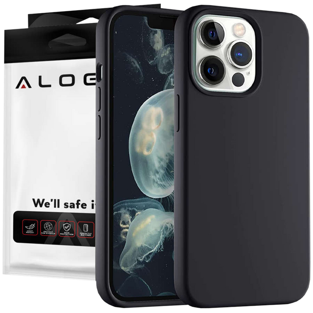 Alogy Etui na telefon ochronne Thin Soft Case do iPhone 13 Pro czarne