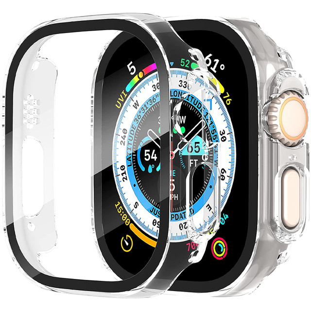 Alogy Protector Case 2w1 Obudowa ochronna z szkłem nakładka etui do Apple Watch Ultra 49mm Przezroczysta