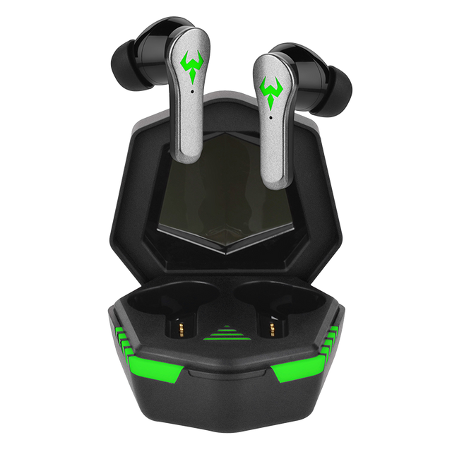 Alogy Słuchawki bezprzewodowe Bluetooth 5.2 TWS 9D EarPhones z stacją dokującą z mikrofonem PowerBank dla graczy Czarne
