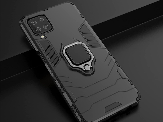 Alogy Etui na telefon Stand Ring Armor do Samsung Galaxy A12/ A12 5G/ M12 czarne