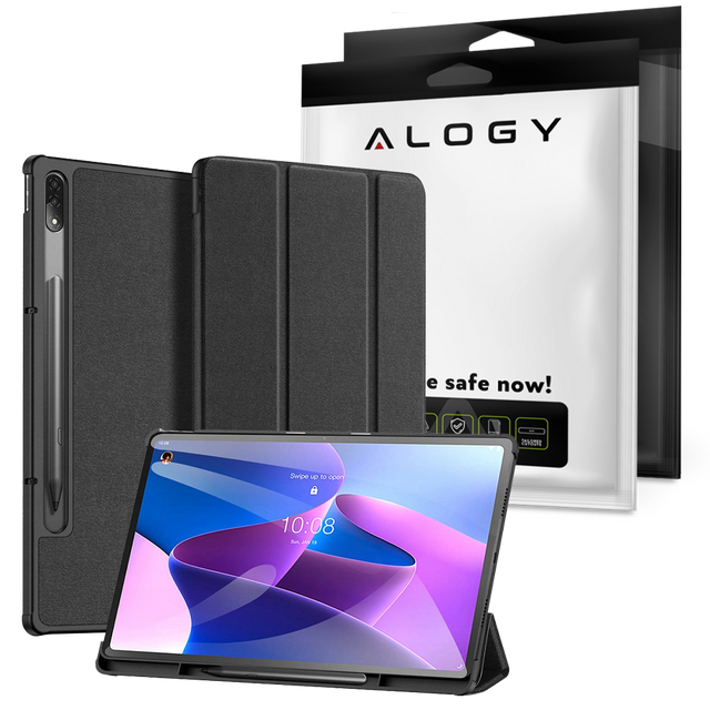 Alogy Etui Book Cover Case do Lenovo Tab P12 Pro 12.6" TB-Q706F, TB-Q706L Czarny