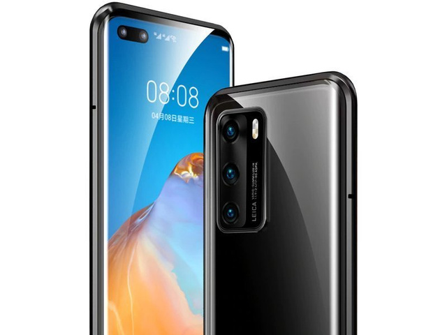 Etui na telefon magnetyczne Dr.Fit szklane do Huawei P40 Czarne