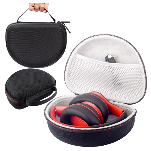Etui ochronne na słuchawki do JBL Tune 600/510/500/460/450 Alogy Hard Case obudowa ochronna na zamek Czarne