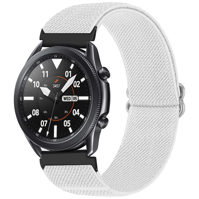 Alogy Nylon opaska do zegarka Smartwatcha Pasek elastyczny Uniwersalny nylonowy 22mm Biały