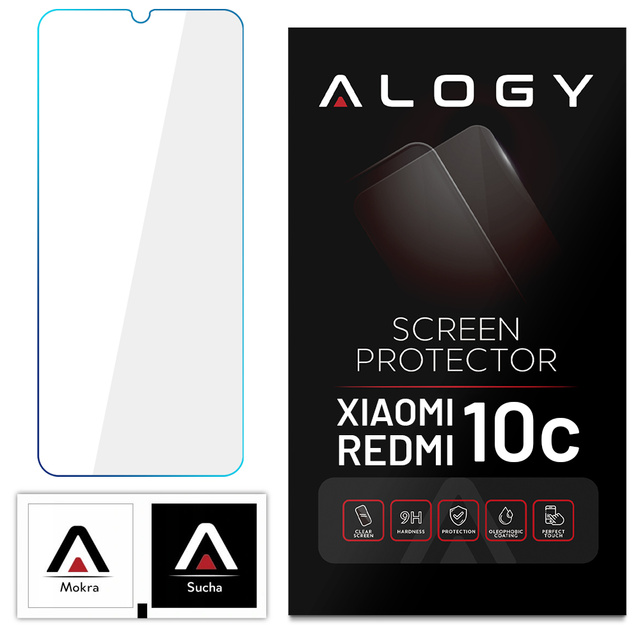 Alogy Szkło hartowane 9H ochrona na ekran do Xiaomi Redmi 10c