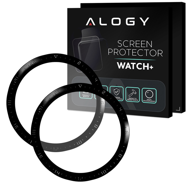 Alogy 2x Szkło na smartwatch elastyczne 3D do Huawei Watch GT 2 46mm Black