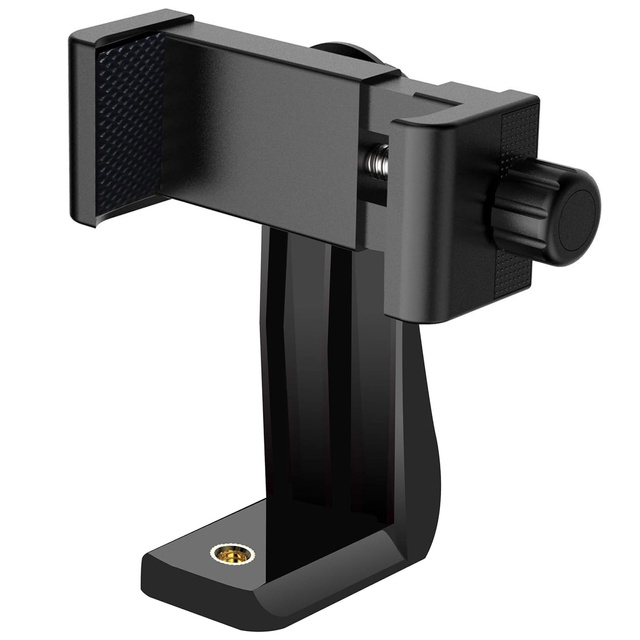 Alogy Uchwyt mocowanie adapter 360 na telefon do statywu selfie stick 1/4 czarny