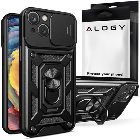 Alogy Camshield Stand Ring Etui na telefon z osłonką na aparat do Apple iPhone 14