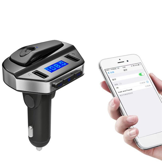 Alogy Ładowarka samochodowa Transmiter FM Bluetooth 5.0 Karta pamięci USB QC 3.0 USB-C PD 18W