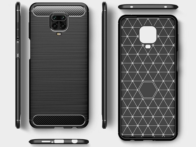 Alogy Etui na telefon Rugged Armor do Xiaomi Redmi Note 9S/ Pro/ Max czarne