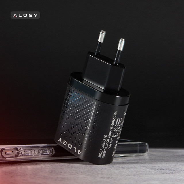 Alogy Ładowarka sieciowa szybka 4x USB Quick Charge 3.0 2.4A Czarna