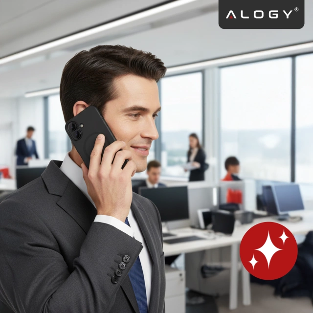 Etui do Apple iPhone 17 – matowa obudowa do MagSafe z ochroną obiektywu, smukłe i odporne na zarysowania, idealne dopasowanie – Alogy Skinny MatteCase™ Czarne