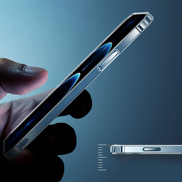 Alogy Etui na telefon Hybrid Case Super Clear  do Apple iPhone 12 Pro Max Przezroczyste