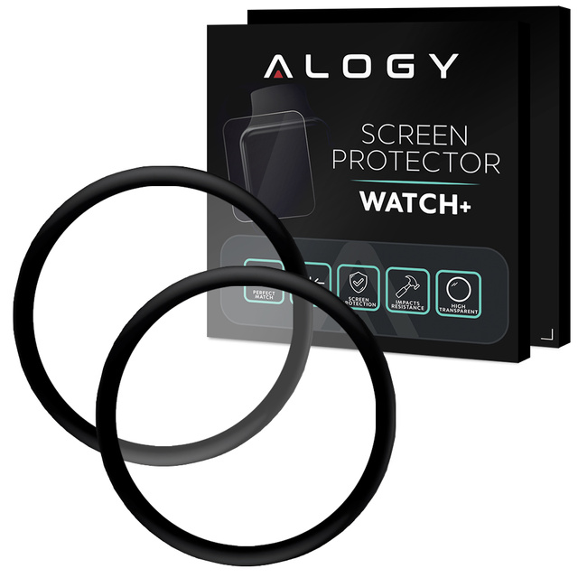 Alogy 2x Szkło na smartwatch elastyczne 3D do Huawei Watch GT 3 42mm Black