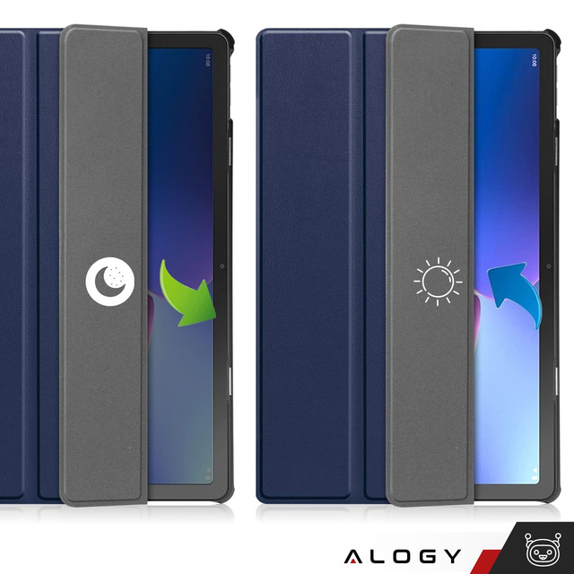Alogy Etui na tablet do Lenovo Tab M10 Plus 3 Gen 10.6” 2022 TB128XU TB125FU Book Cover Case Granatowe