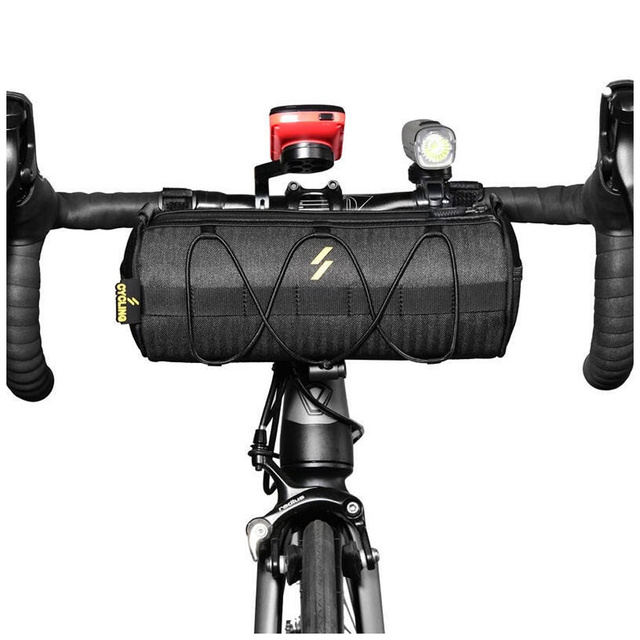 Alogy Sakwa torba rowerowa Bike Bag Wheel Bar Wodoodporna etui na rower 2.5L Czarna