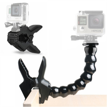 Alogy 2w1 Uchwyt do GoPro do Blatu biurka poręczy roweru Mocowanie do kamerki sportowej telefonu Czarny
