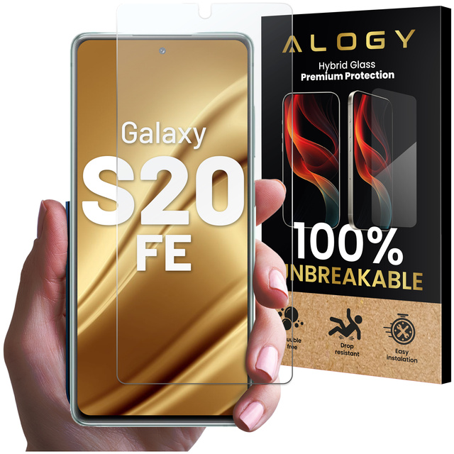 Szkło hybrydowe do Samsung Galaxy S20 FE na ekran Alogy Flexi Glass 9H Case Friendly płaskie na ekran