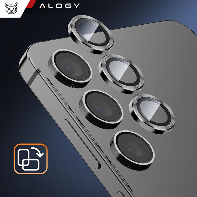 Alogy Lens Protector PRO+ Szkło do Samsung Galaxy S24+ Plus osłona na aparat obiektyw nakładka ochronna