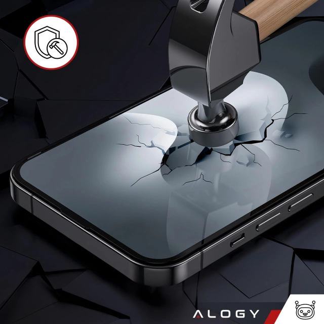 Szkło hartowane do Apple iPhone 16 ochronne szkiełko na ekran 9H Alogy Heavy Pro+™️