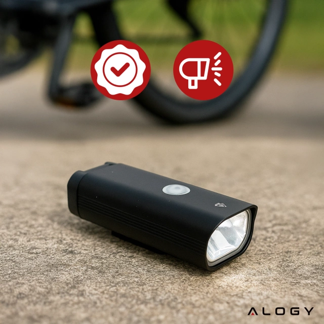 Lampka rowerowa przód LED przednia światło roweru 800LM 1800mah oświetlenie wodoodporna światełko na rower czarna