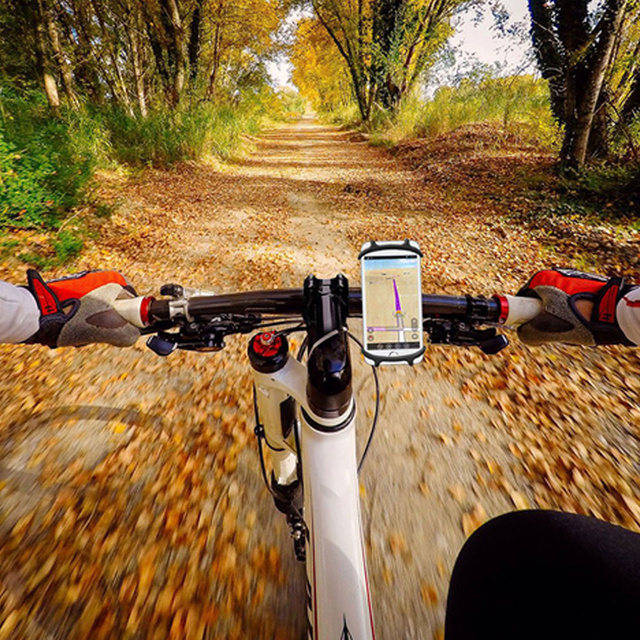 Alogy Uchwyt rowerowy Spider TPU Bike Holder do telefonu Silikonowy na rower motor hulajnoga quad Czarny