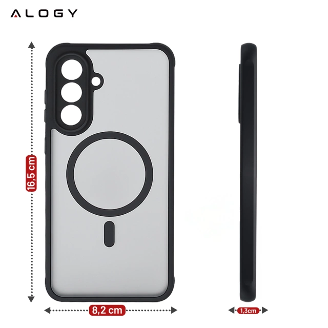 Etui do Samsung Galaxy A36 5G obudowa ochronna na telefon Alogy Matte HybridShield™️ Case Matowe Czarne