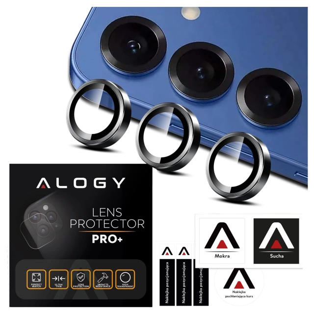 Alogy Lens Protector PRO+ Szkło do Samsung Galaxy S25 Plus osłona na aparat obiektyw nakładka ochronna
