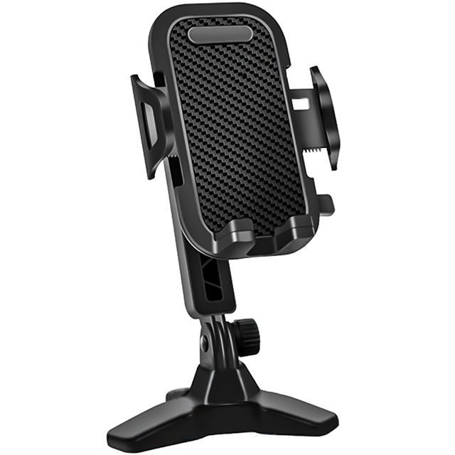 Alogy Uchwyt na telefon stojak podstawka na biurko regulowany 360 Tripod biurkowy statyw 4-7" Czarny