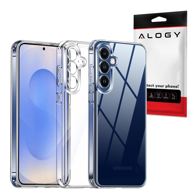 Etui Przezroczyste do Samsung Galaxy S25, Podwyższone Krawędzie, Idealne Dopasowanie, PC + TPU, Alogy HybridShield™ Case