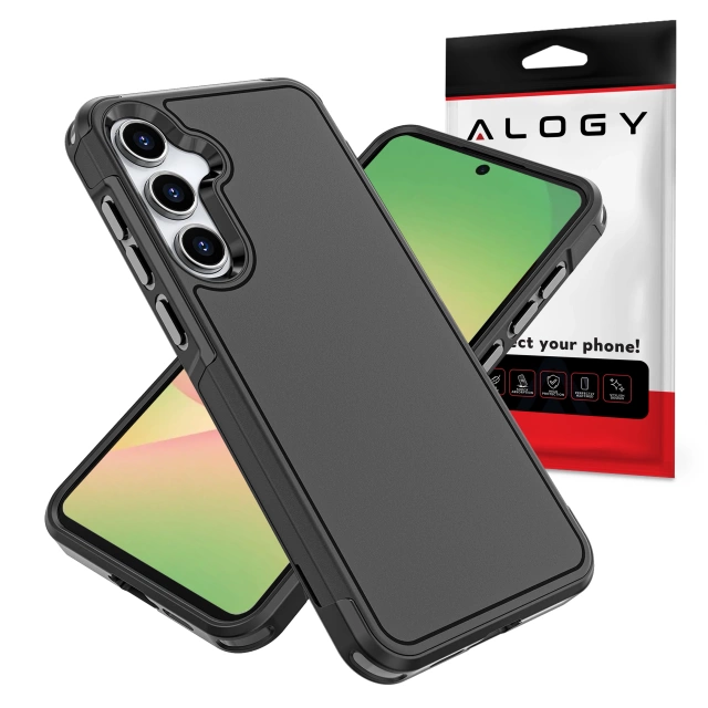 Etui do Samsung Galaxy A56 / A36 5G 2025 Pancerna Obudowa Ochronna na Telefon Wzmocniona Alogy HeavyDuty™️ Case Czarne