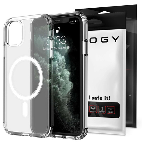 Alogy Etui ochronne na telefon MagSafe Clear Case do Apple iPhone 11 Pro Max Przezroczyste