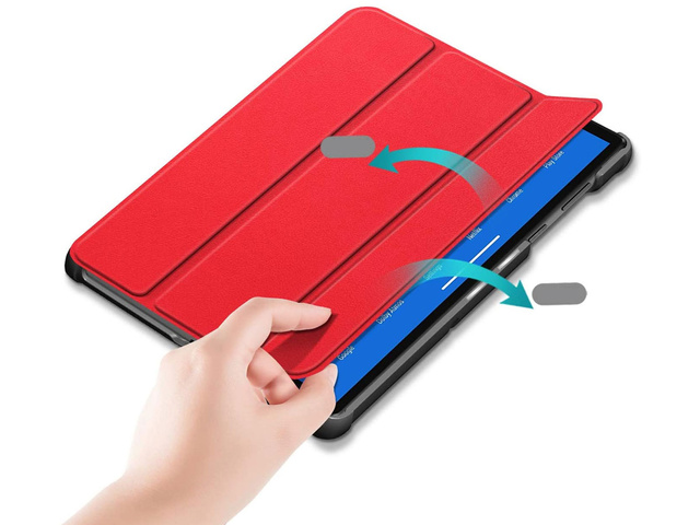 Alogy Etui do tabletu Smart Book do Lenovo M10 Gen 2 TB-X306 Czerwone