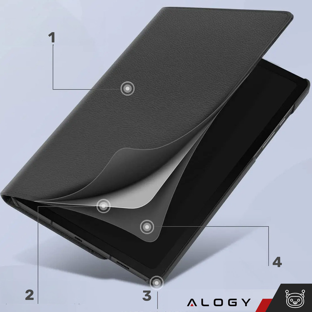 Alogy Etui na tablet 360 Case for Lenovo Tab M10 Plus 3gen 10.6” 2022 TB128XU TB125FU czarne
