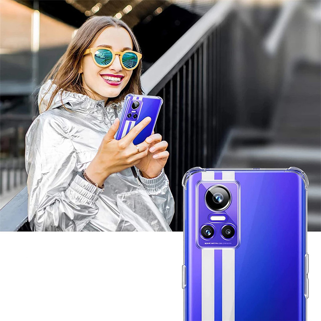 Alogy Etui na telefon pancerne ShockProof Case do Realme GT Neo 3 Global Przezroczyste