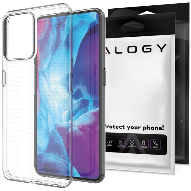 Alogy Etui na telefon silikonowe obudowa case do Realme 9 Pro+ Plus przezroczyste